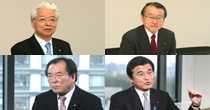 直嶋正行議員、中川正春議員、一川保夫議員、城島光力議員